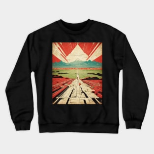 Nazca Lines Peru Tourism Vintage Poster Crewneck Sweatshirt